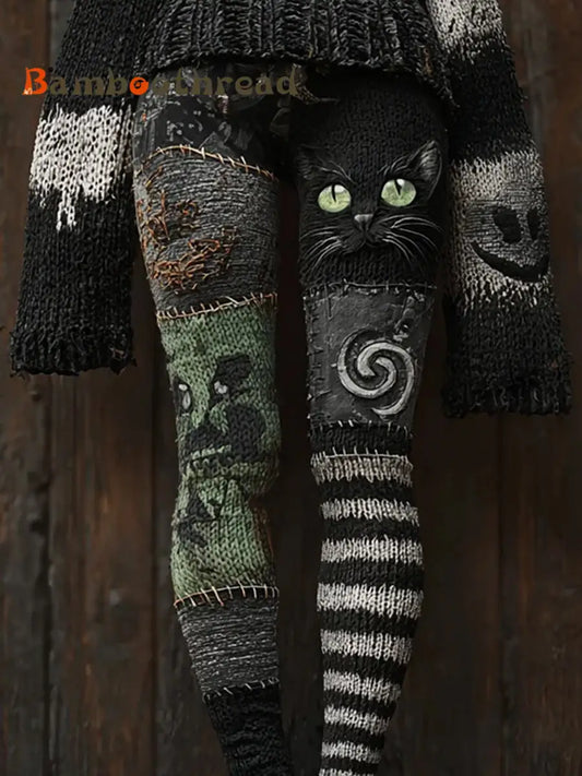 Women’s Retro Animal Art Print Comfortable Leggings A / S