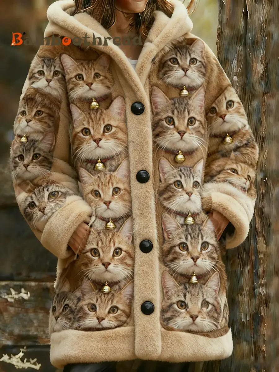 Women’s Retro Animal Print Casual Comfort Flannel Jacket A / S