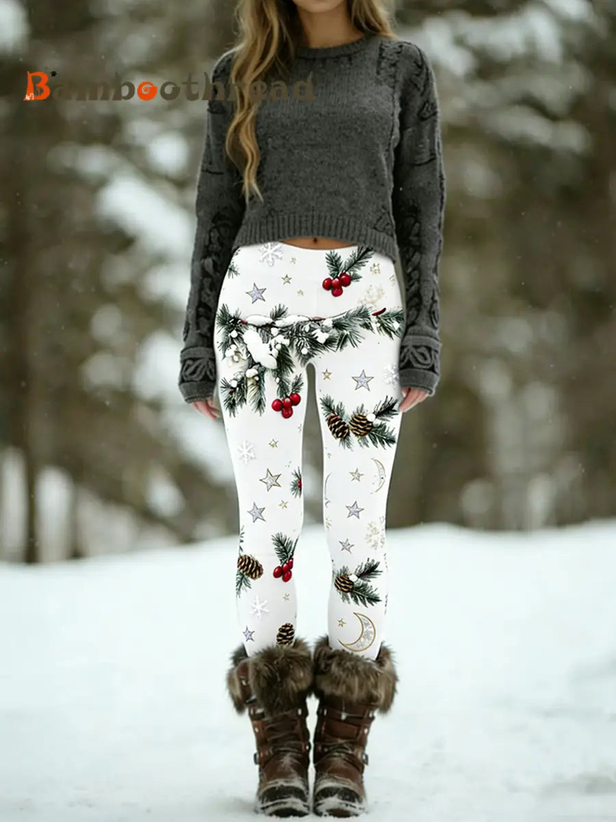 Women’s Retro Animal Print Comfortable Leggings A / S