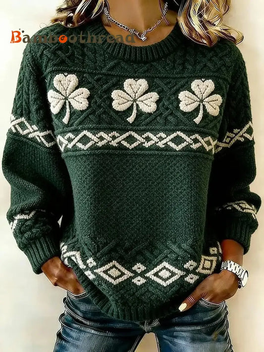 Women’s St. Patrick’s Day Printed Sweatshirt As picture / S