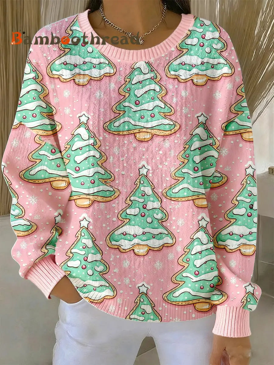 Women’s Striped Print Embroidered Sweatshirt A / S