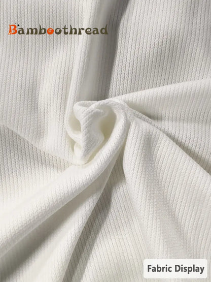 Women’s Thanksgiving Give Thanks To The Lord Cross Ribbed Round-Neck Sweatshirt