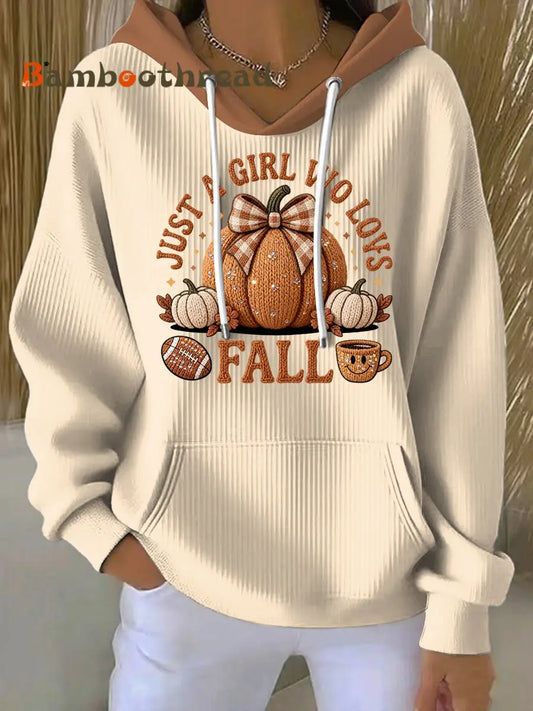 Women’s Thanksgiving Pumpkin Latte Casual Hoodie Multicolour / S