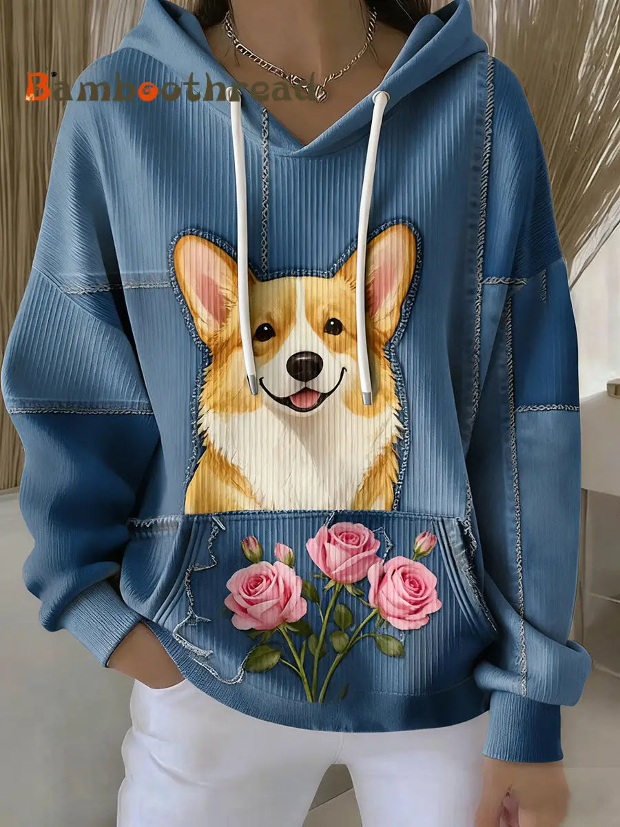 Women’s Vintage Animal Art Print Casual Retro Hoodi A / S