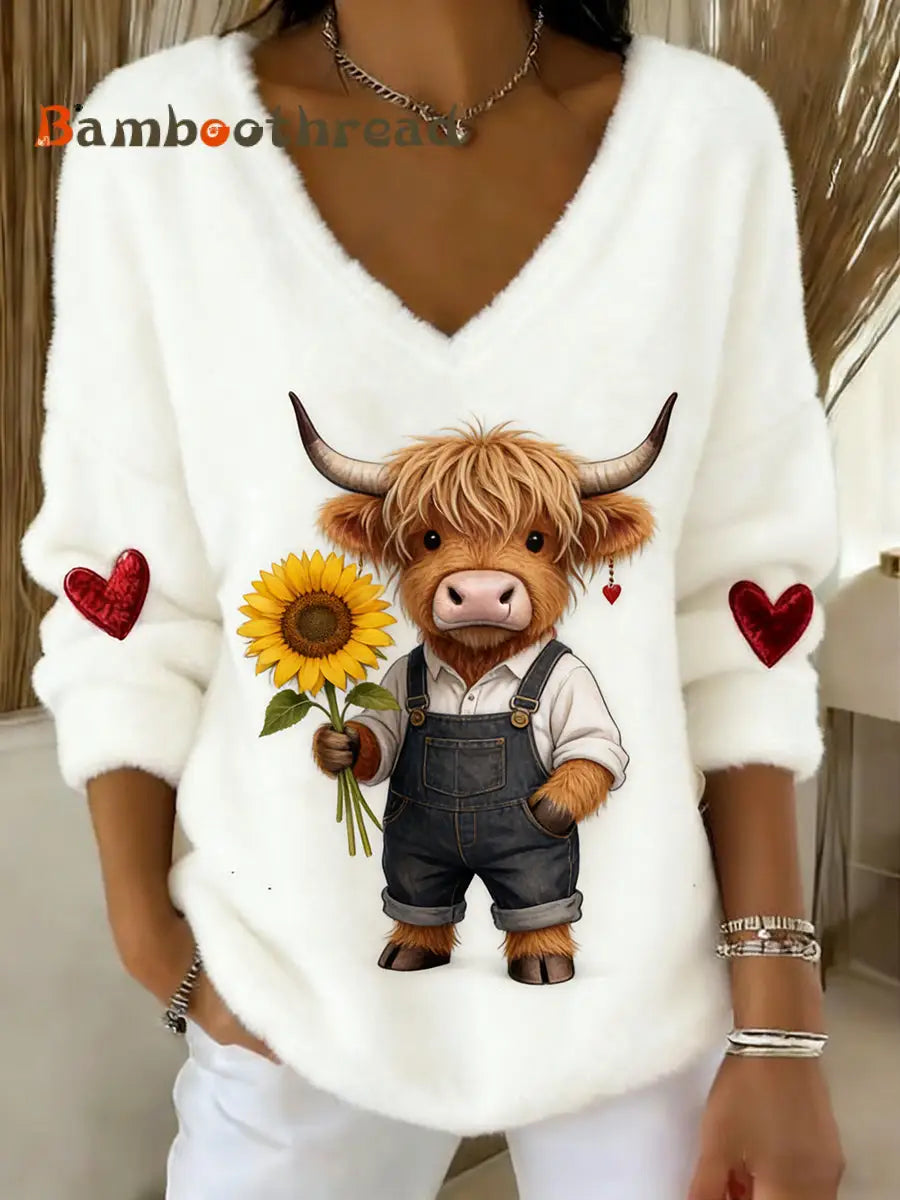 Women’s Vintage Animal Print Casual And Comfortable Flannel Top A / S