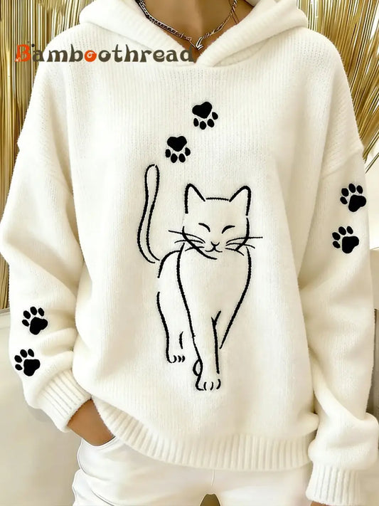 Women’s Vintage Animal Print Comfort Casual Sweater A / S