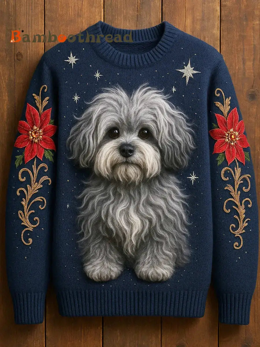 Women’s Vintage Animal Print Comfortable Casual Sweater A / S